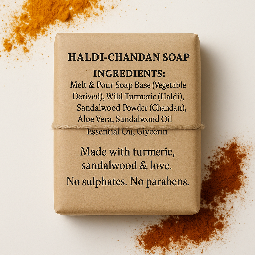 Haldi & Chandan Herbal Ayurvedic Soap — 100g
