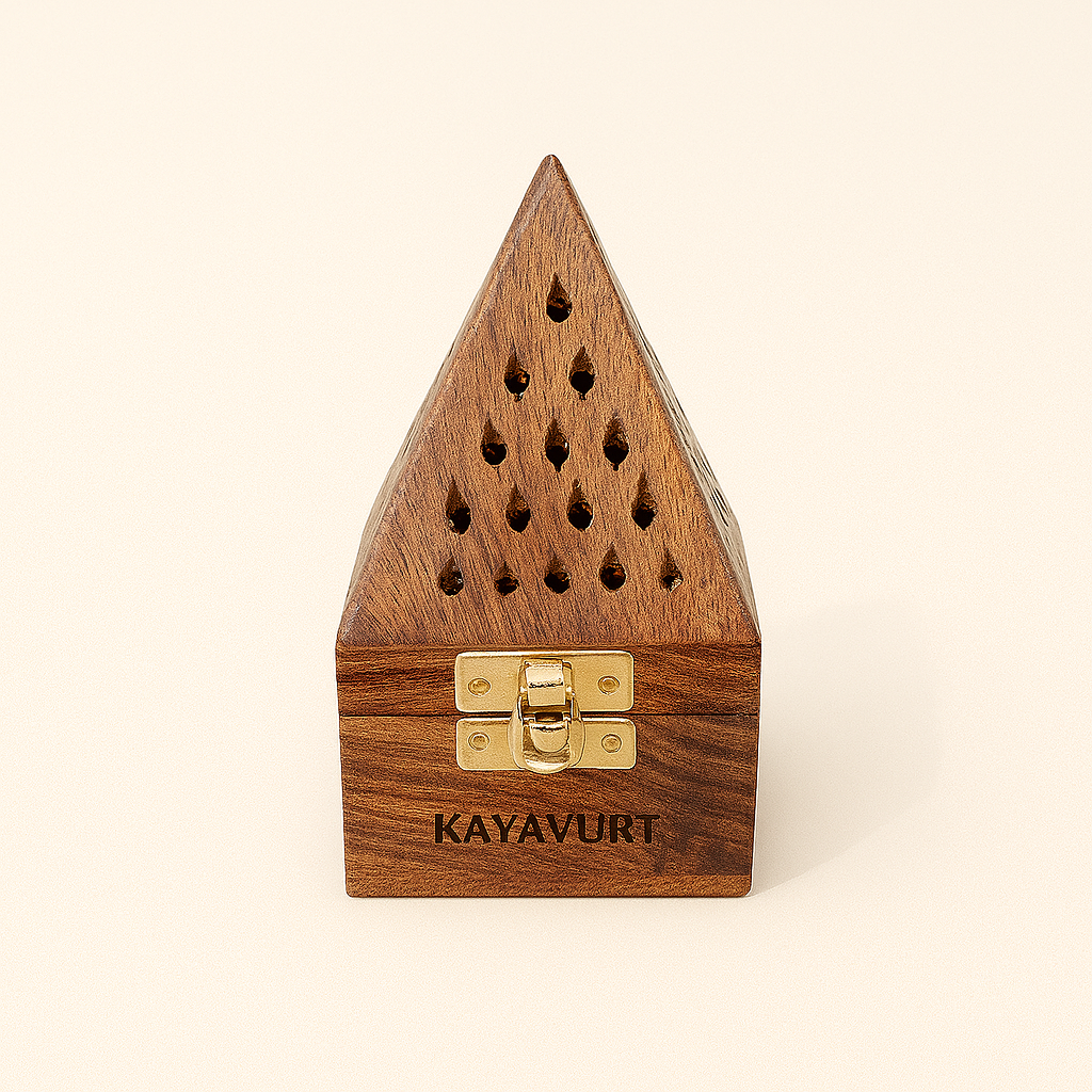 Handcrafted Wooden Dhoop Pyramid Incensifier – ₹249