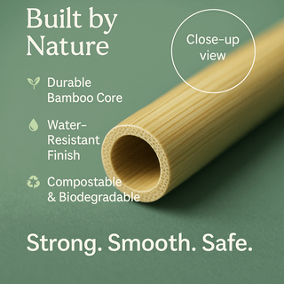Reusable Bamboo Straw – ₹30