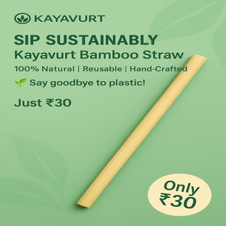 Reusable Bamboo Straw – ₹30