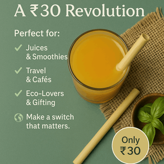 Reusable Bamboo Straw – ₹30