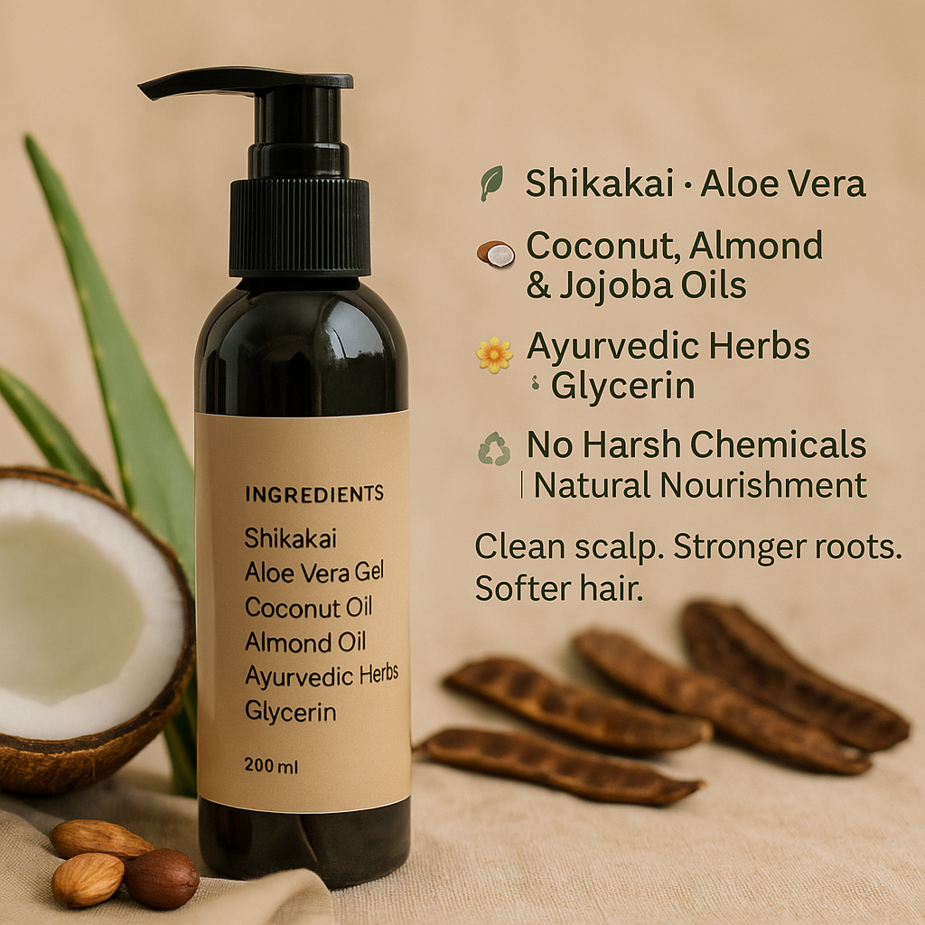 Shikakai Aloe Vera Herbal Shampoo – 200ml