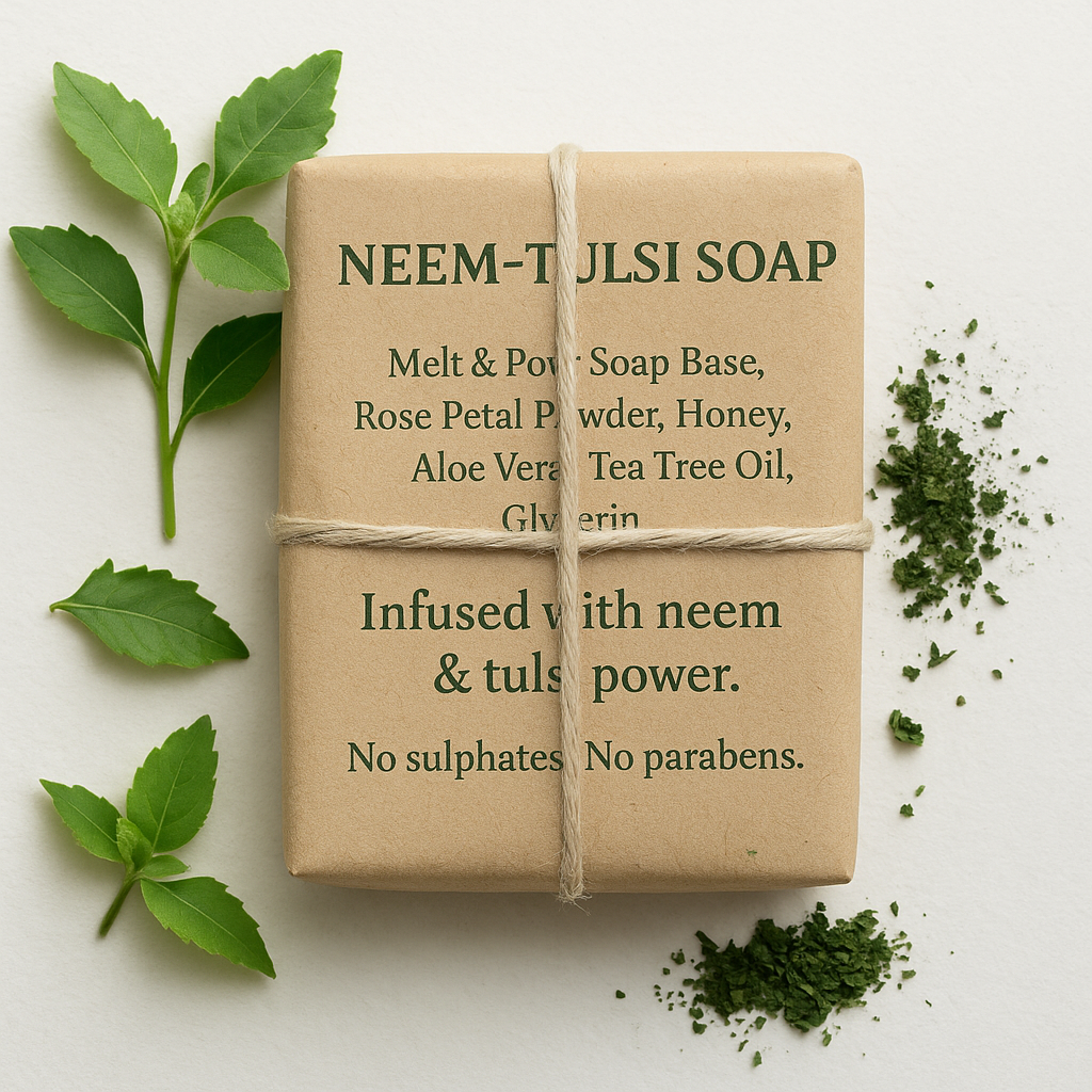 Neem & Tulsi Daily Ayurvedic Soap — 100g