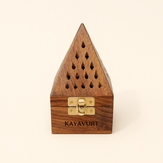 Handcrafted Wooden Dhoop Pyramid Incensifier – ₹249