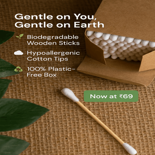 Wooden Cotton Swabs (Pack of 100) – ₹69