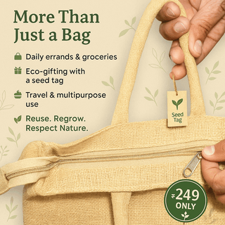 Waterproof Jute Handbag (5kg Capacity) – ₹249