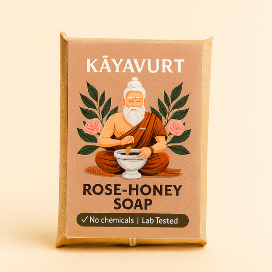 Rose & Honey Ayurvedic Soap — 100g